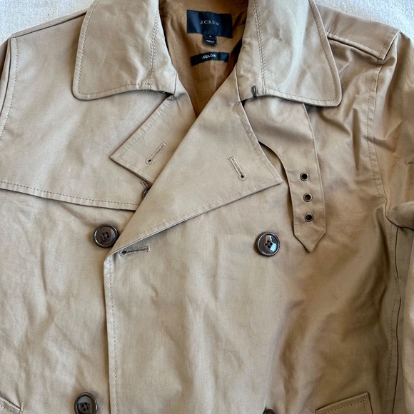 J. Crew Ludlow khaki double-breasted trench coat, size S - Picture 3 of 9